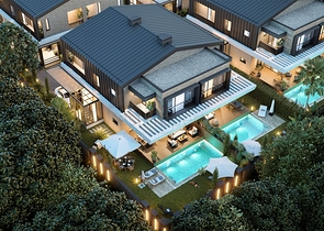 4+1-Villa in der Region Doshemealty - Antalya