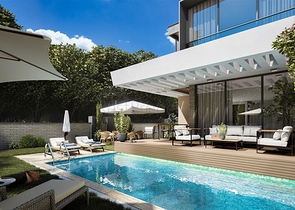 4+1-Villa in der Region Doshemealty - Antalya