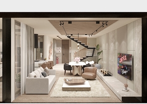 4+1-Villa in der Region Doshemealty - Antalya