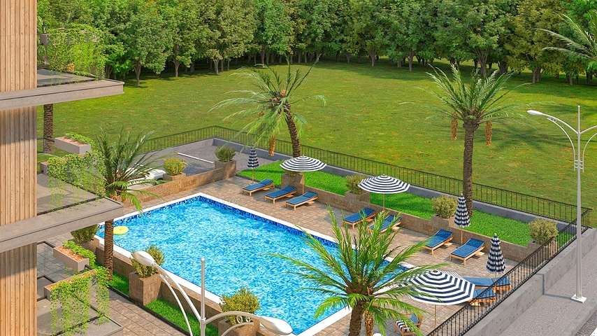 1+1 Wohnung in Altyntasch - Antalya 