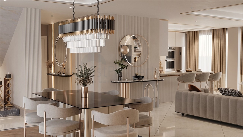 3+1- und 5+2-Villen im Wohnbezirk Güzelyurt - Antalya 