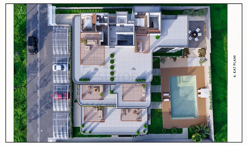 Investitionsprojekt im Wohnbezirk Güzelyurt - Antalya 