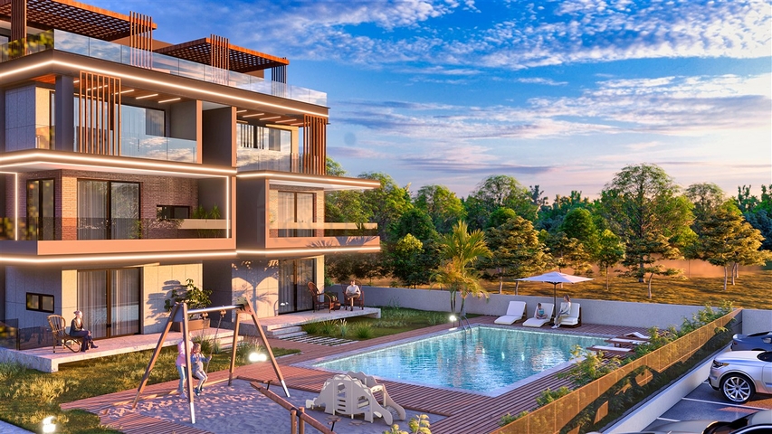 Investitionsprojekt im Wohnbezirk Güzelyurt - Antalya 