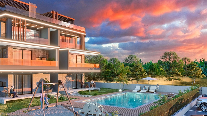 Investitionsprojekt im Wohnbezirk Güzelyurt - Antalya 