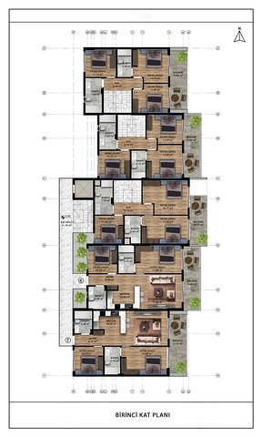 Investitionsprojekt im Wohnbezirk Güzelyurt - Antalya 