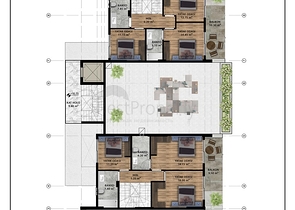Investitionsprojekt im Wohnbezirk Güzelyurt - Antalya 