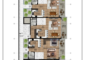 Investitionsprojekt im Wohnbezirk Güzelyurt - Antalya 
