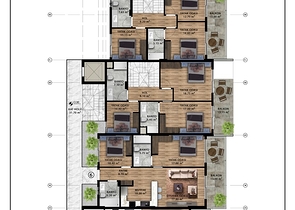 Investitionsprojekt im Wohnbezirk Güzelyurt - Antalya 