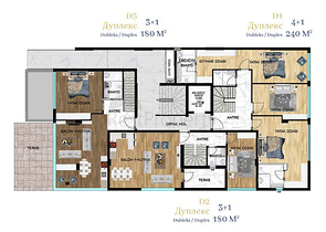 Exklusives Projekt im Wohnbezirk Gyursu - Antalya 