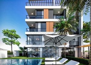 Exklusives Projekt im Wohnbezirk Gyursu - Antalya 