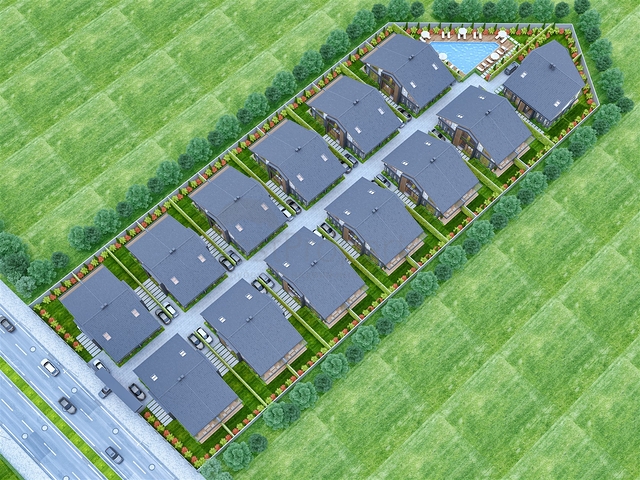 4+1-Villa in der Region Doshemealty - Antalya 