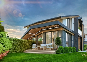 4+1-Villa in der Region Doshemealty - Antalya 