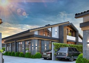 4+1-Villa in der Region Doshemealty - Antalya 