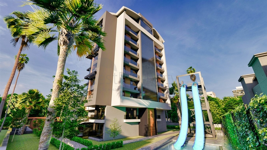 2+1-Apartments im Wohnbezirk Arapsuyu - Antalya 