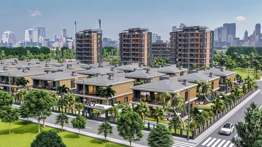 Investitionsprojekt einer Villa im Wohnbezirk Ermenek - Antalya 