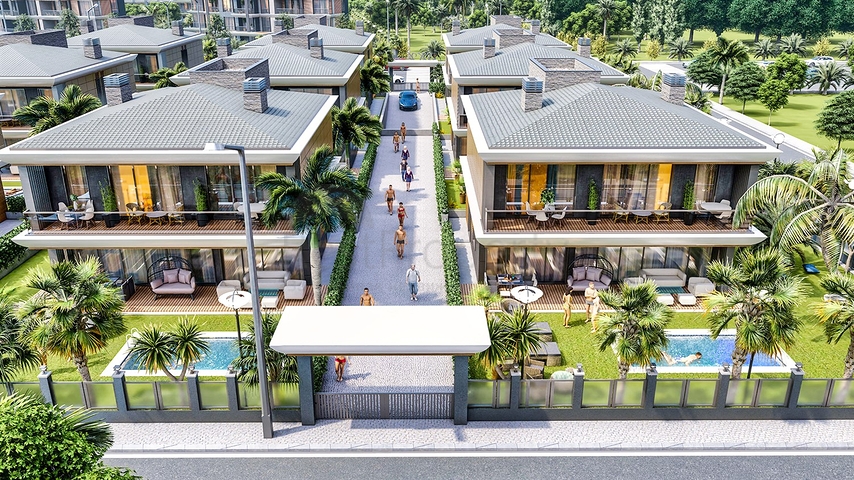 Investitionsprojekt einer Villa im Wohnbezirk Ermenek - Antalya 