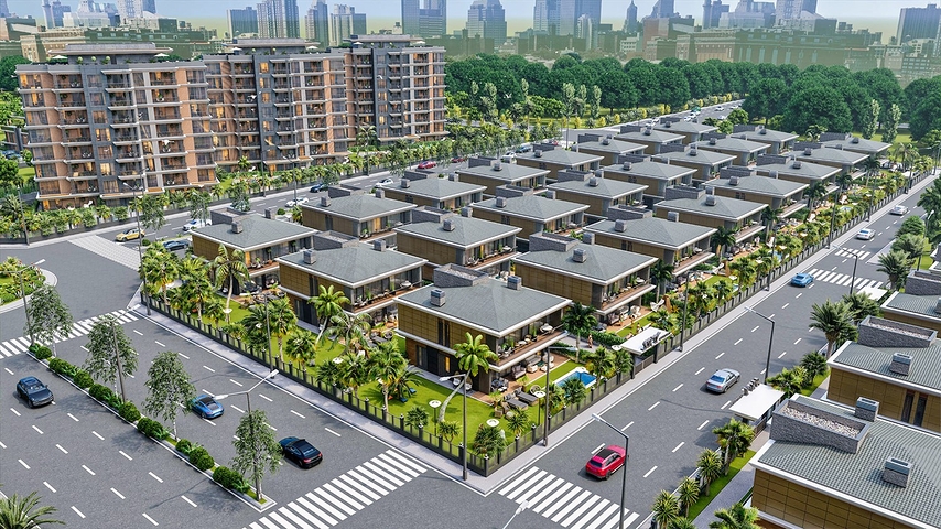 Investitionsprojekt einer Villa im Wohnbezirk Ermenek - Antalya 