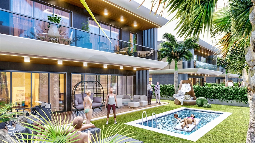 Investitionsprojekt einer Villa im Wohnbezirk Ermenek - Antalya 