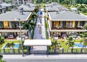 Investitionsprojekt einer Villa im Wohnbezirk Ermenek - Antalya 