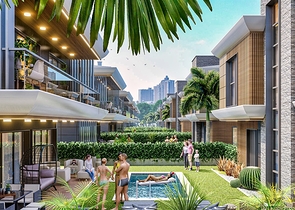 Investitionsprojekt einer Villa im Wohnbezirk Ermenek - Antalya 