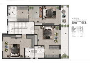 Investitionsprojekt einer Villa im Wohnbezirk Ermenek - Antalya 