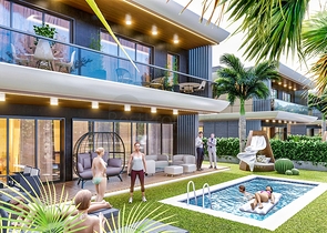 Investitionsprojekt einer Villa im Wohnbezirk Ermenek - Antalya 