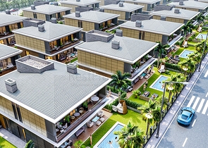 Investitionsprojekt einer Villa im Wohnbezirk Ermenek - Antalya 