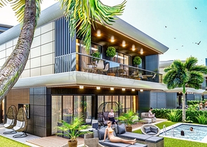 Investitionsprojekt einer Villa im Wohnbezirk Ermenek - Antalya 