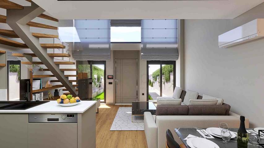 Investitionsprojekt einer Villa in einer Wohnanlage, Wohnbezirk Altynova - Antalya 