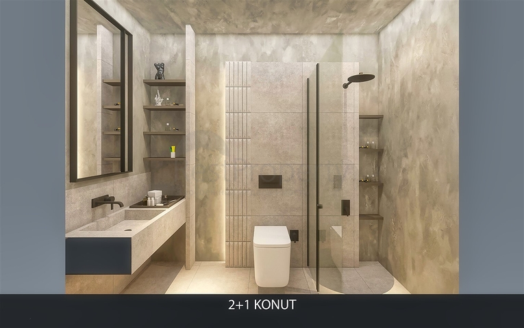 2+1 Wohnung im Stadtteil Altyntasch - Antalya 