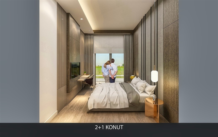 2+1 Wohnung im Stadtteil Altyntasch - Antalya 