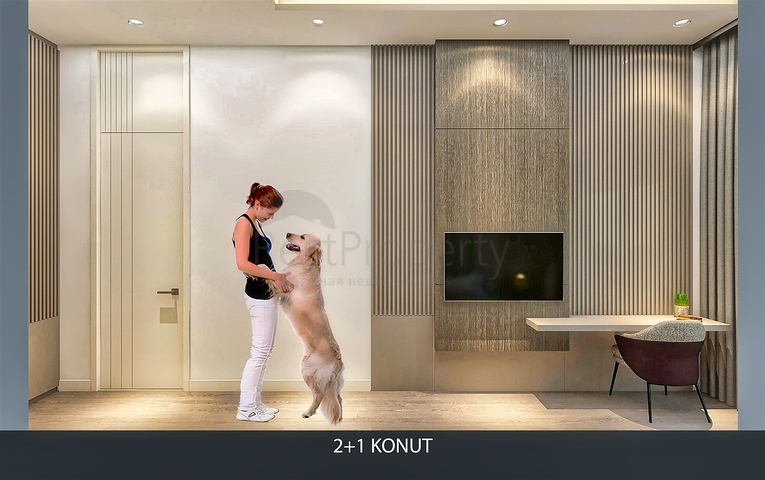 2+1 Wohnung im Stadtteil Altyntasch - Antalya 