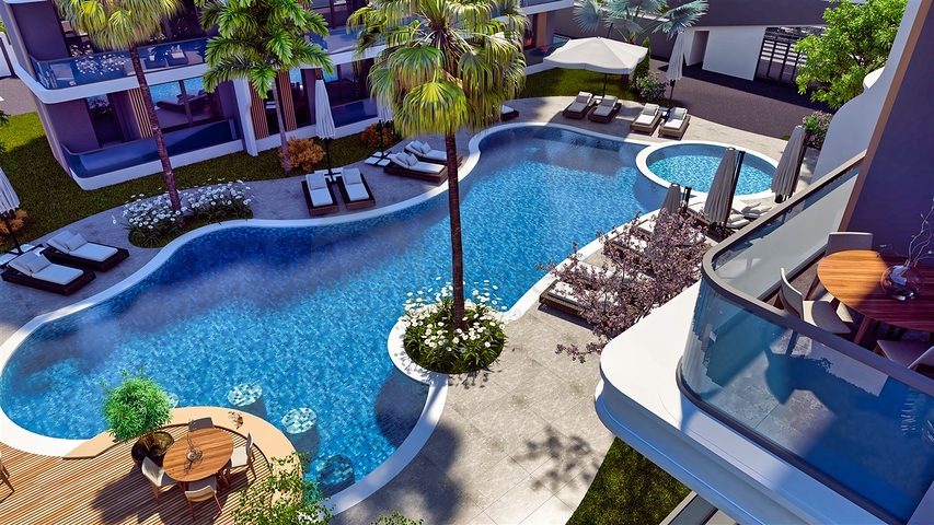 1+1 Wohnung in Altyntasch - Antalya 