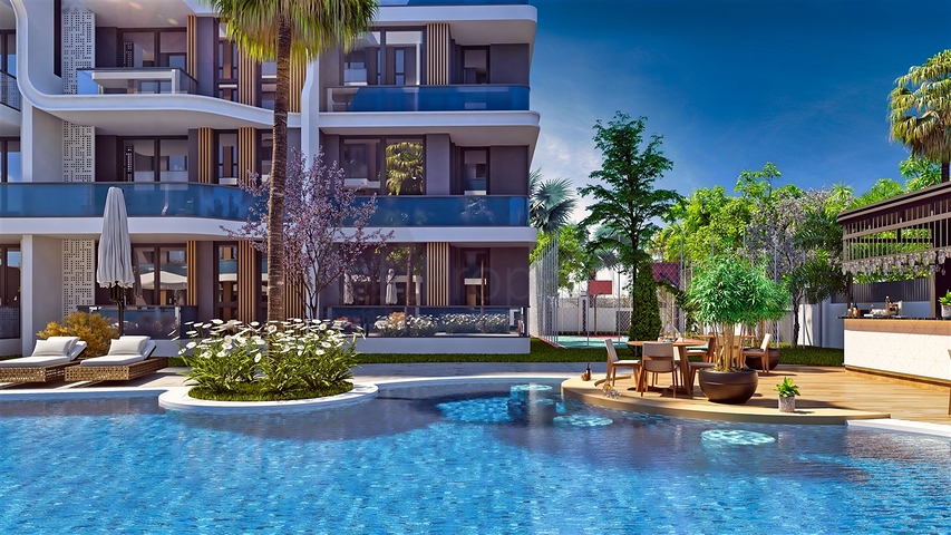 1+1 Wohnung in Altyntasch - Antalya 