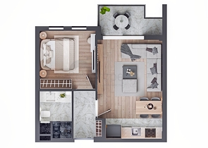 1+1 Wohnung in Altyntasch - Antalya 