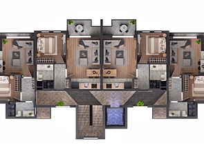 1+1 Wohnung in Altyntasch - Antalya 