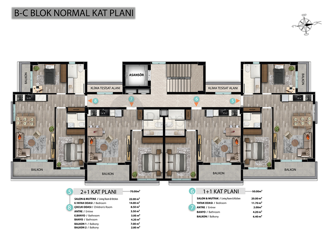 Investitionsprojekt im Wohnbezirk Sarysu - Antalya 