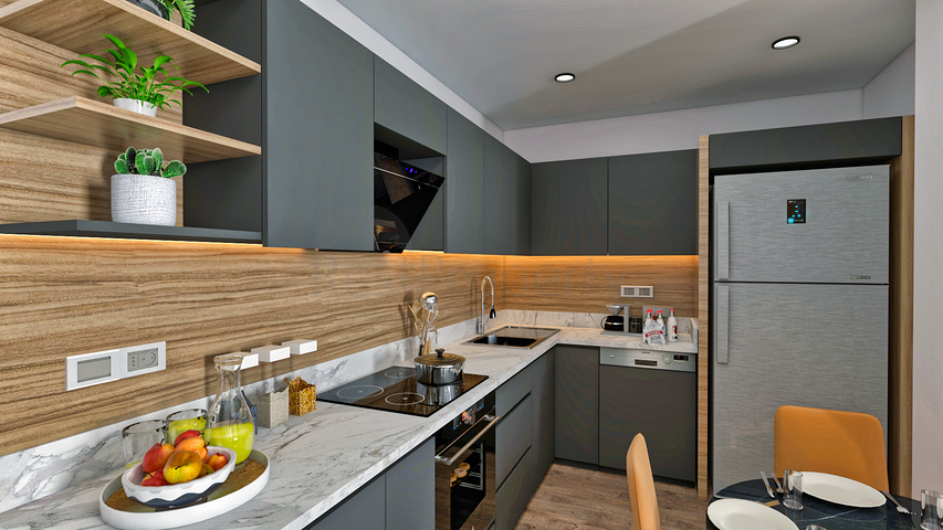 2+1 Wohnung im Wohnbezirk Altynkum - Antalya  2+1 Wohnung im Wohnbezirk Altynkum - Antalya