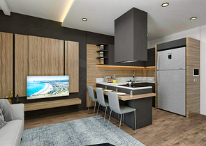 2+1 Wohnung im Wohnbezirk Altynkum - Antalya  2+1 Wohnung im Wohnbezirk Altynkum - Antalya