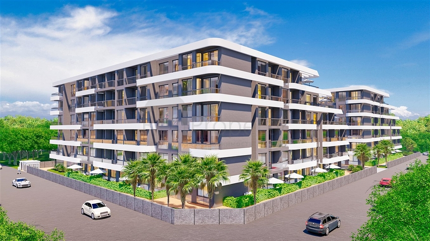 1+1 Wohnung im Wohnbezirk Altyntasch - Antalya 