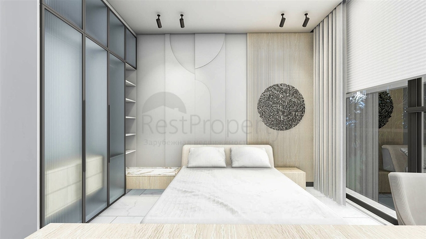 1+1 Wohnung im Wohnbezirk Altyntasch - Antalya 