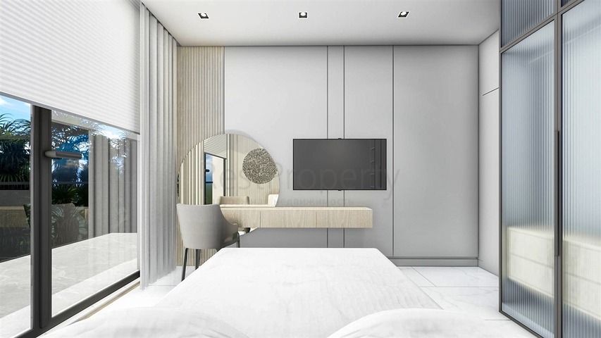 1+1 Wohnung im Wohnbezirk Altyntasch - Antalya 