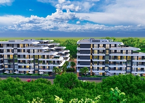 1+1 Wohnung im Wohnbezirk Altyntasch - Antalya 