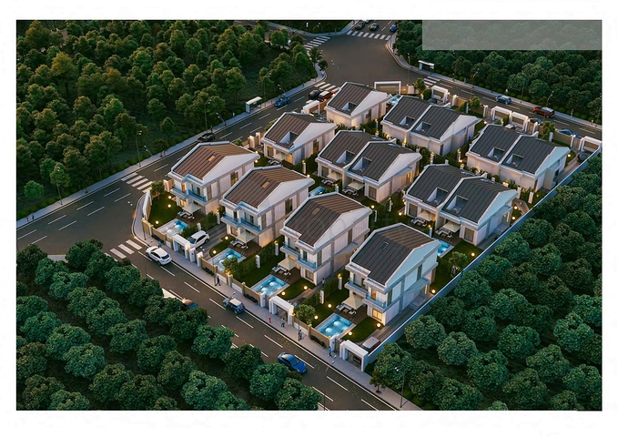 3+1- und 4+1-Villen in Side -Antalya-Umgebung