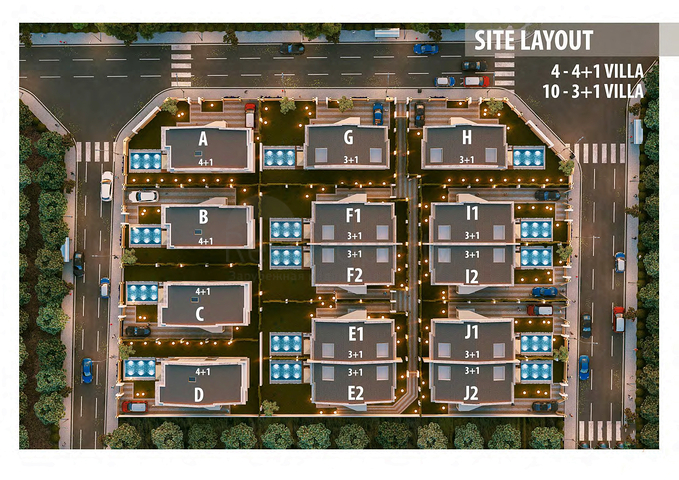 3+1- und 4+1-Villen in Side -Antalya-Umgebung