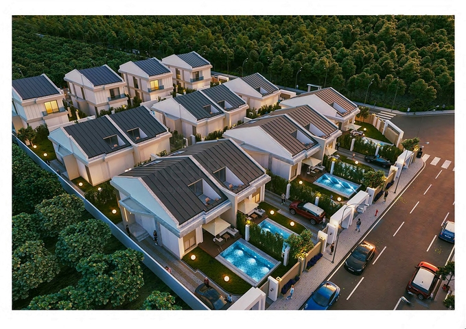 3+1- und 4+1-Villen in Side -Antalya-Umgebung