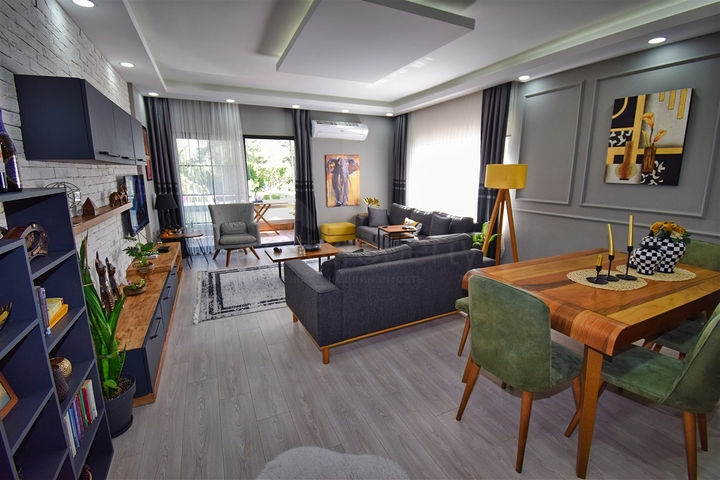 3+1 Wohnung im Wohnbezirk Altynkum - Antalya 