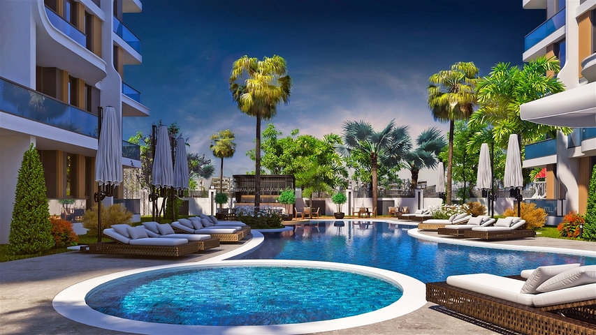 1+1 Wohnung in Altyntasch - Antalya 