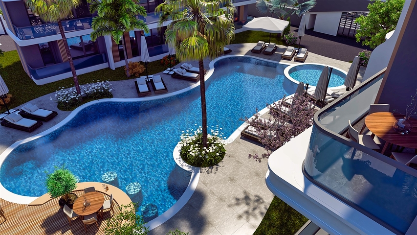 1+1 Wohnung in Altyntasch - Antalya 