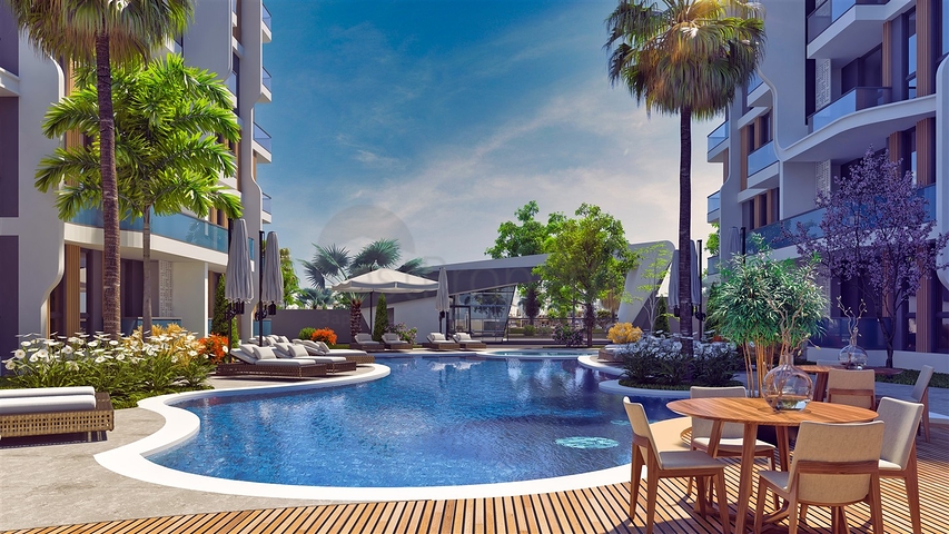 1+1 Wohnung in Altyntasch - Antalya 